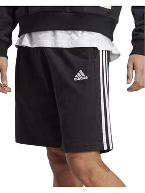 Adidas Originals Premium Trefoil 3-Stripe Sweat Shorts - Black H32320 NWT